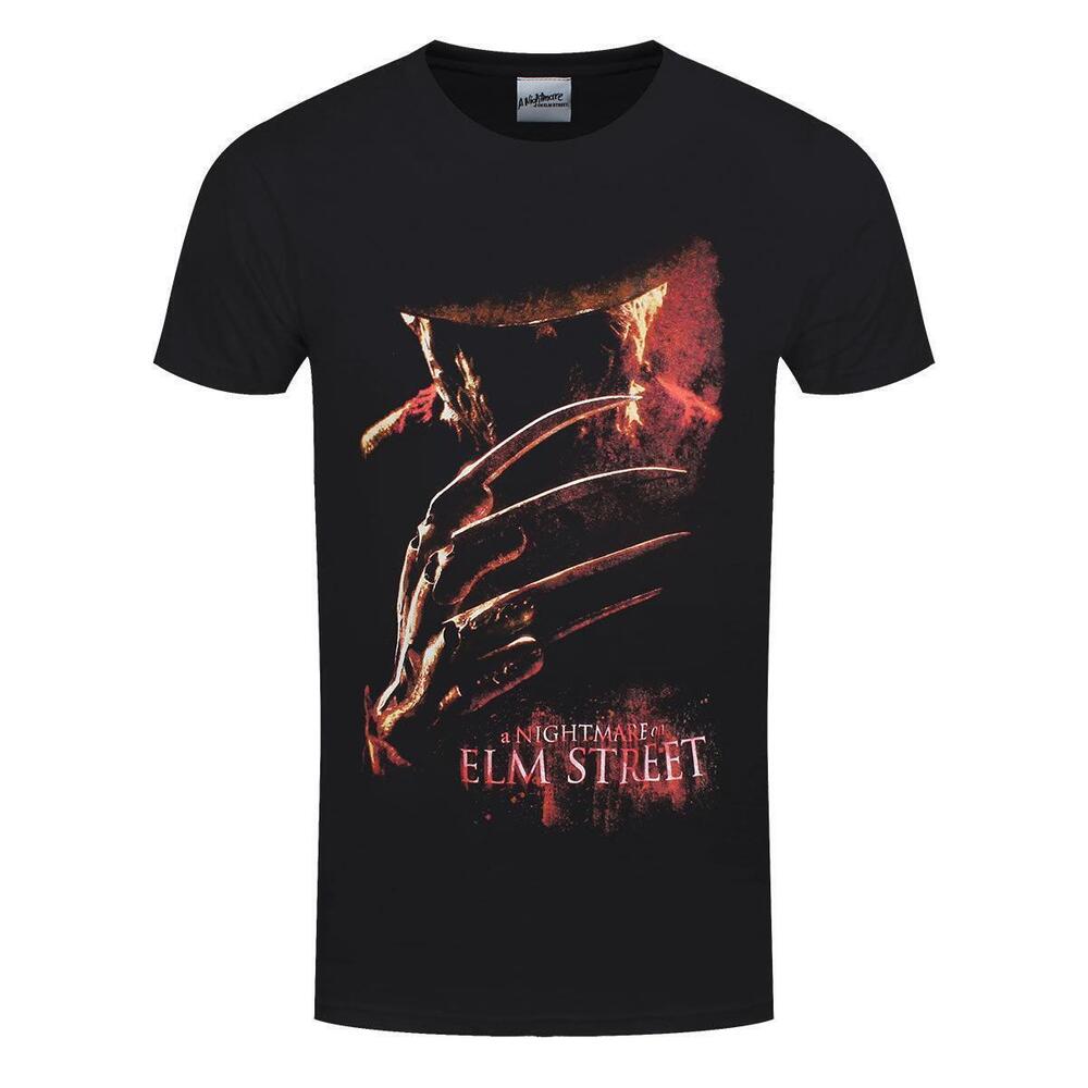 Nightmare On Elm St Poster Mens Black Tshirt